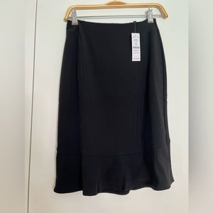 White House Black Market Pencil Skirt with Ruffle Bottom NWT